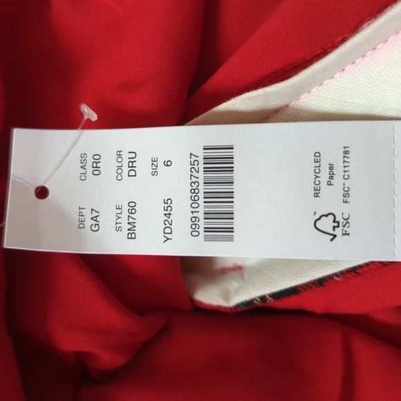 J. Crew Kate Straight-Leg in Good Tidings Wool Blend Pants 6 - Picture 16 of 16